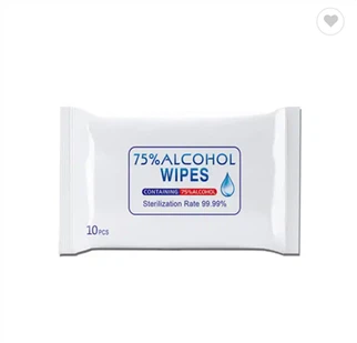 Salviette imbevute di alcol formato da viaggio